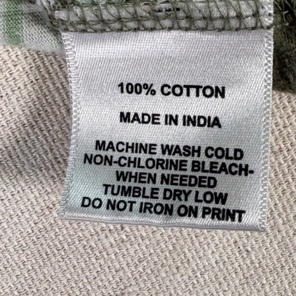 Hang Ten Mens Small T-Shirt Olive Green Sage White Cotton Retro Surfer ~ 2011 - Picture 6 of 9